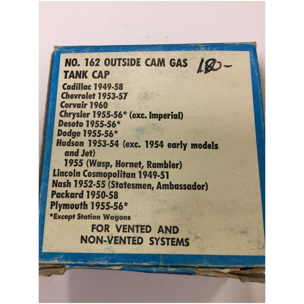 TANKLOCK GM MOPAR PACKARD NASH HUDSON LINCOLN 1949-60, SEAL-TITE 162