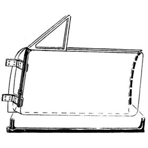 Dörrgummilister Fram 1949-51 2dr cab Mercury