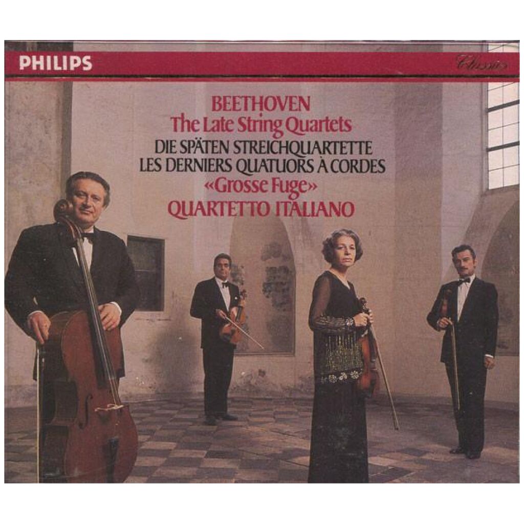 Beethoven*, Quartetto Italiano - The Late String Quartets = Die Späten Streichquartette = Les Derniers Quatuors A Cordes «Grosse Fuge» (4xCD, Album, Comp, RM)