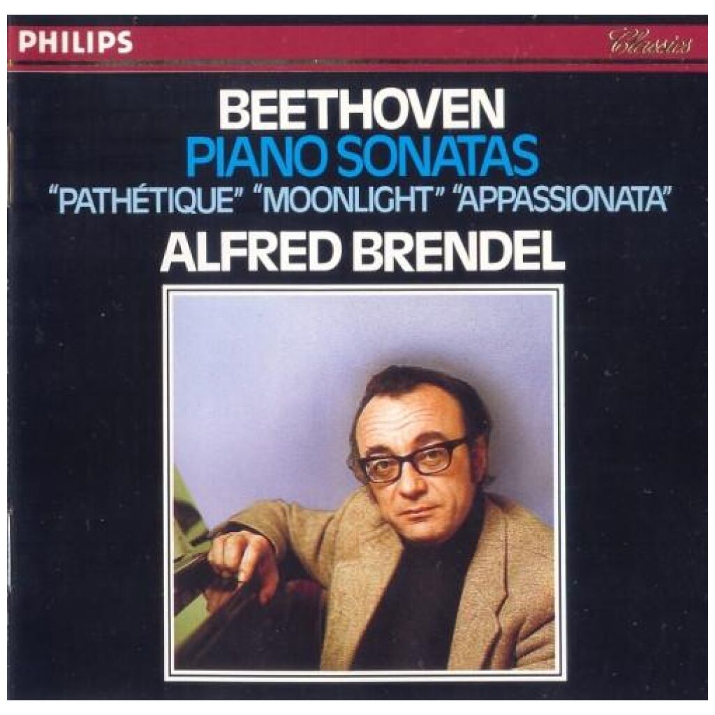 Beethoven* / Alfred Brendel - Piano Sonatas Pathétique Moonlight Appassionata (CD, Album)