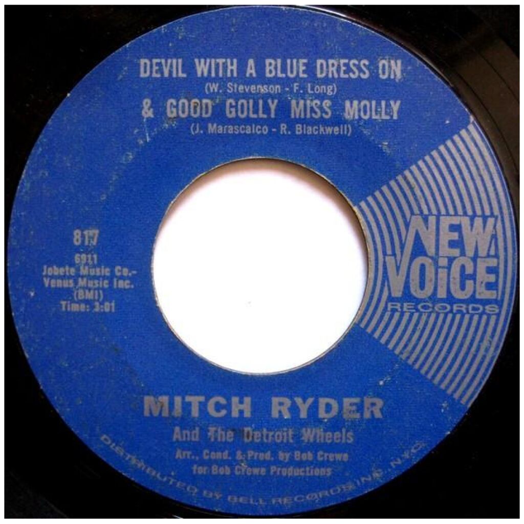 Mitch Ryder And The Detroit Wheels* - Devil With A Blue Dress On & Good Golly Miss Molly (7, Single, Styrene, Mon)