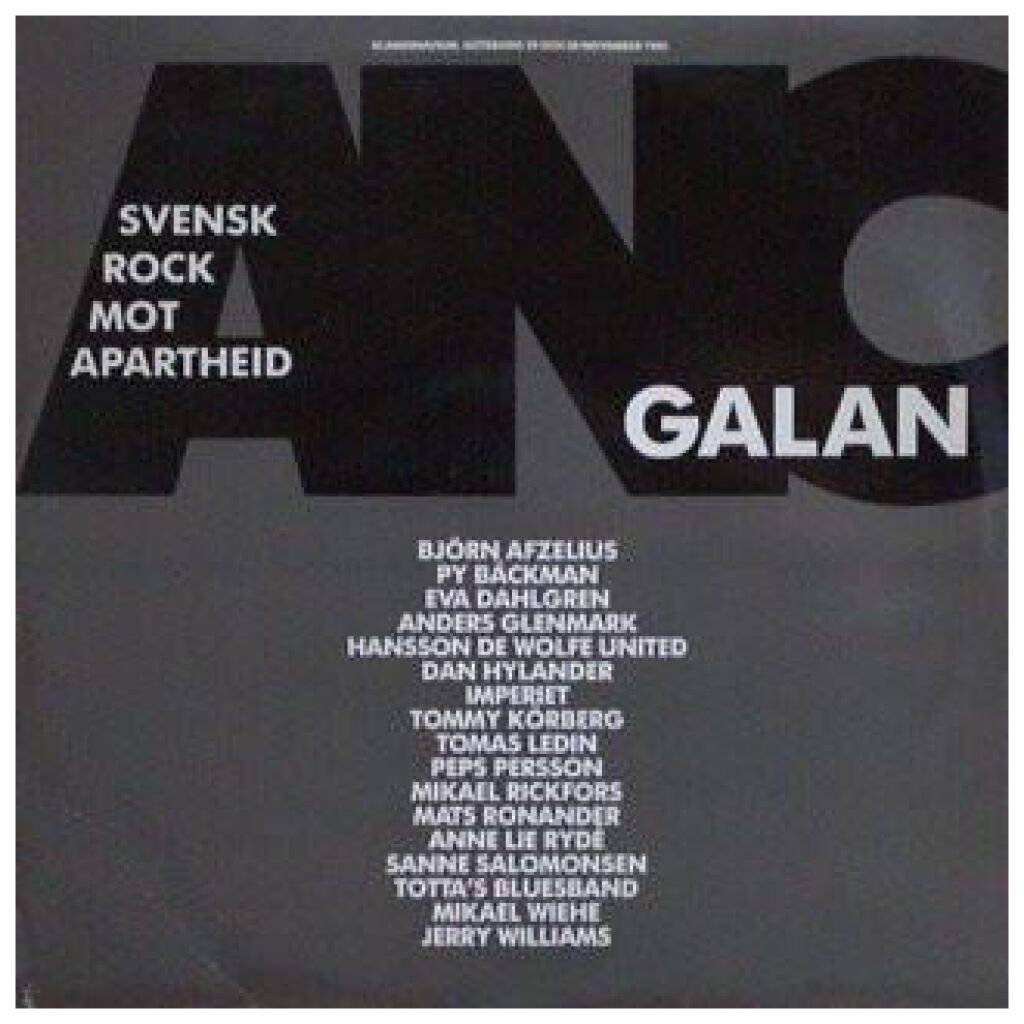 Svensk Rock Mot Apartheid - ANC Galan (2xLP, Album)