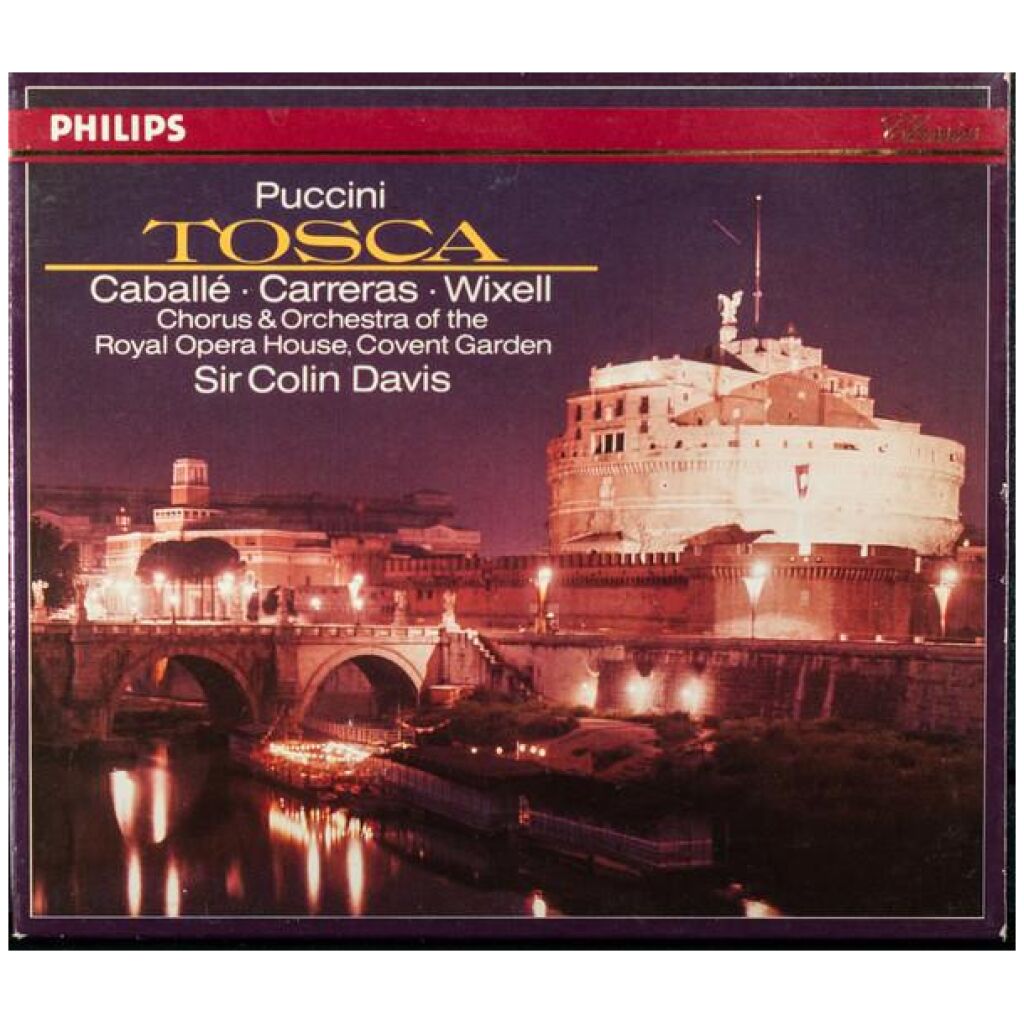 Puccini* - Caballé* · Carreras* · Wixell*, Chorus* & Orchestra Of The Royal Opera House, Covent Garden, Sir Colin Davis - Tosca (2xCD, Album, RE)