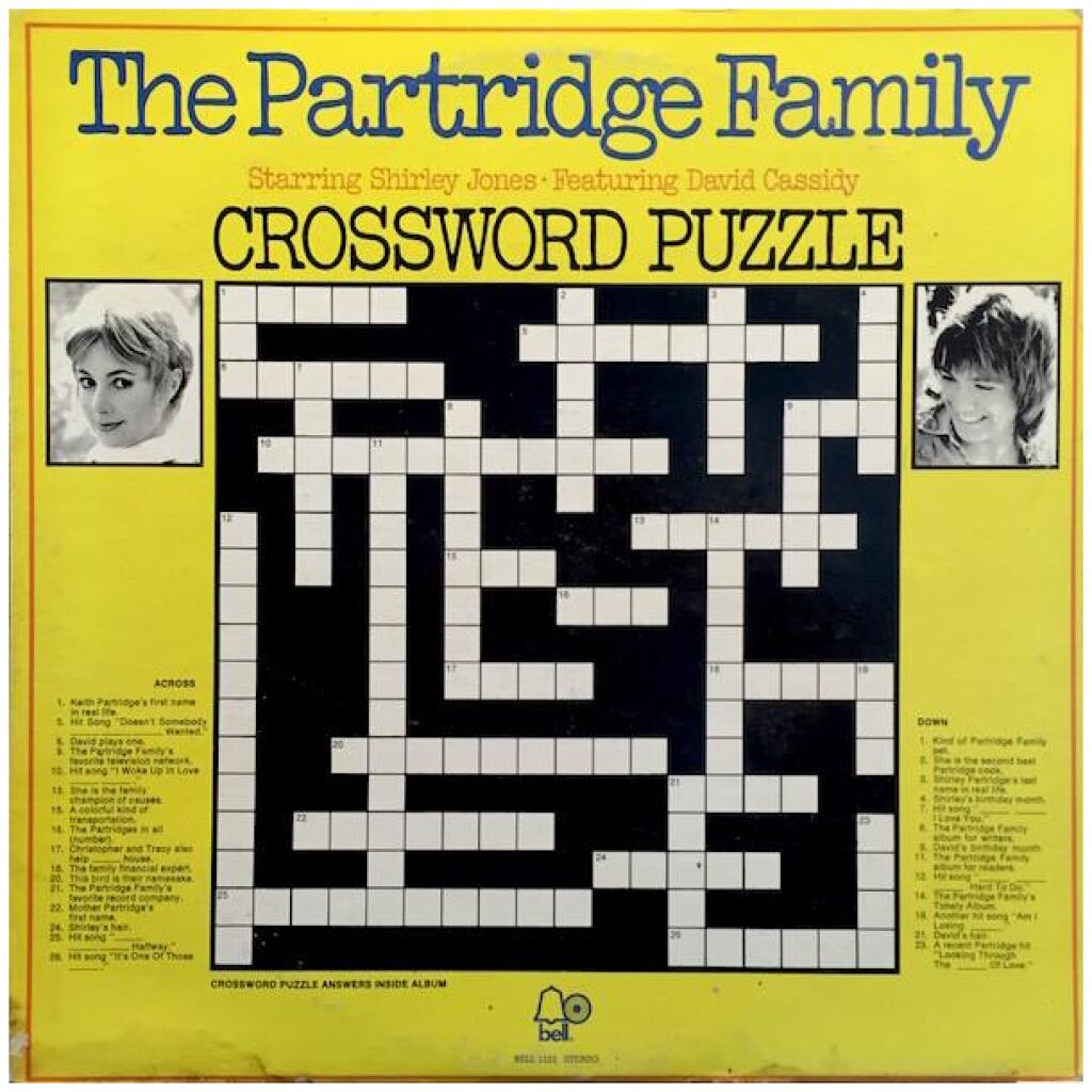 The Partridge Family - Crossword Puzzle (LP, Album, Promo)