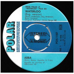 ABBA, Björn, Benny, Agnetha & Frida* - Waterloo (7, Single, Pus)