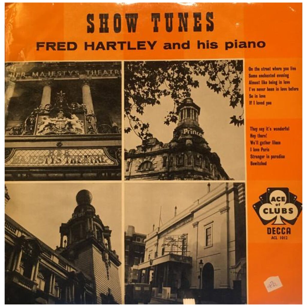 Fred Hartley - Show Tunes (LP, Album, Mono)