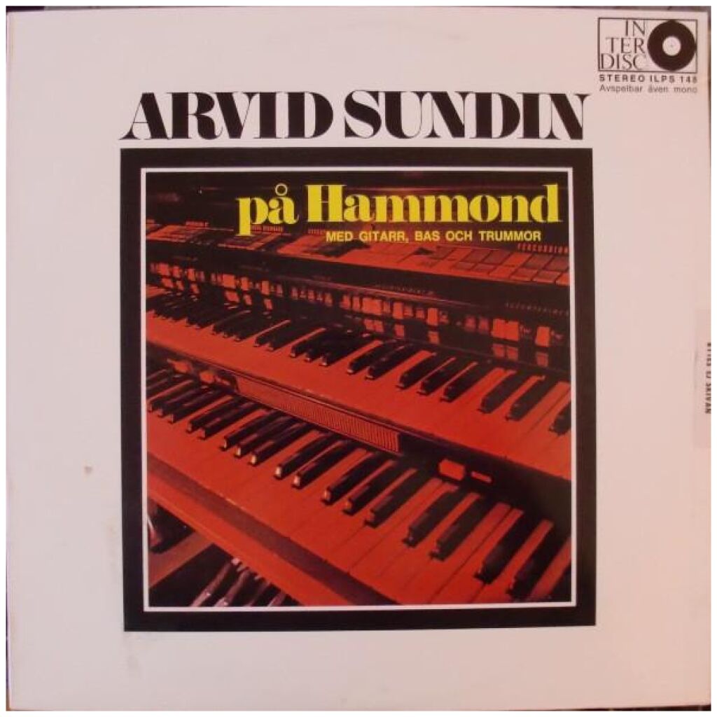 Arvid Sundin - På Hammond Med Gitarr, Bas Och Trummor (LP, Album)