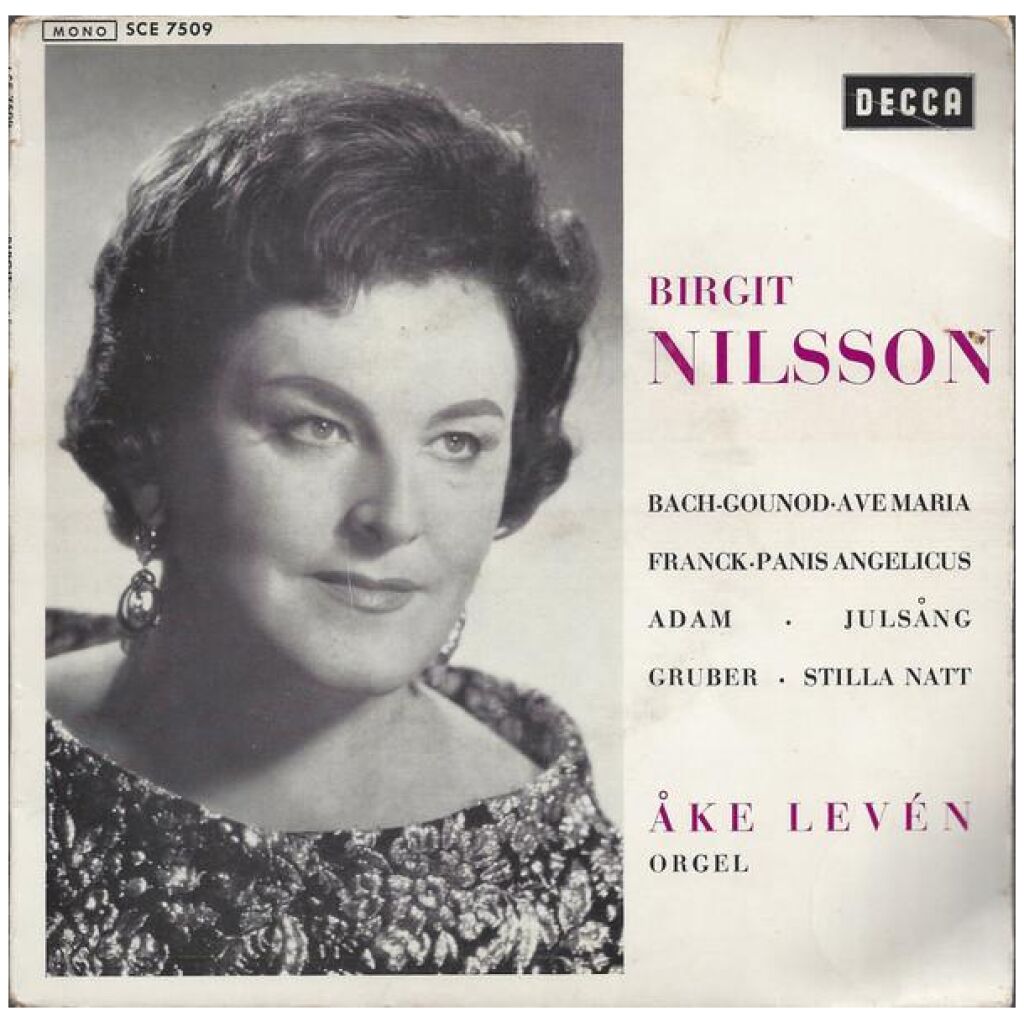 Birgit Nilsson, Åke Levén - Ave Maria (7, EP, Mono)