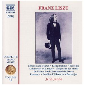 Franz Liszt, Jenő Jandó* - Scherzo And March • Liebesträume • Berceuse • Albumblatt In E Major • Élégie Sur Des Motifs Du Prince Louis Ferdinand De Prusse • Romance • Feuilles DAlbum In A Flat Major (CD, Album)>