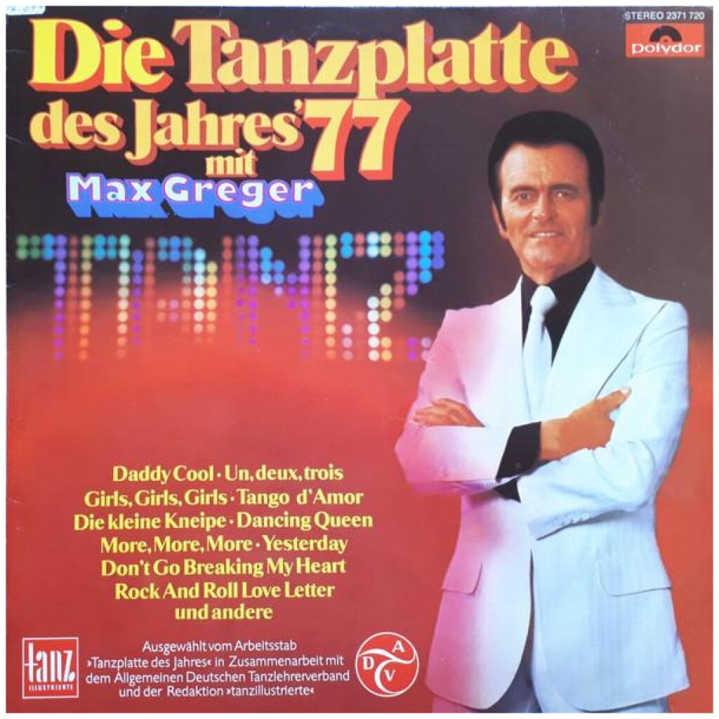 Max Greger - Die Tanzplatte Des Jahres 77 Mit Max Greger (LP)>