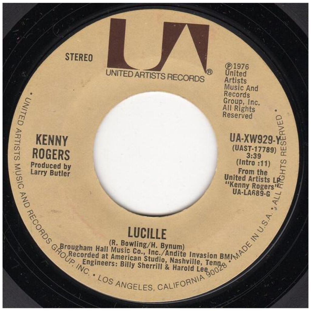 Kenny Rogers - Lucille (7, Single, Ter)