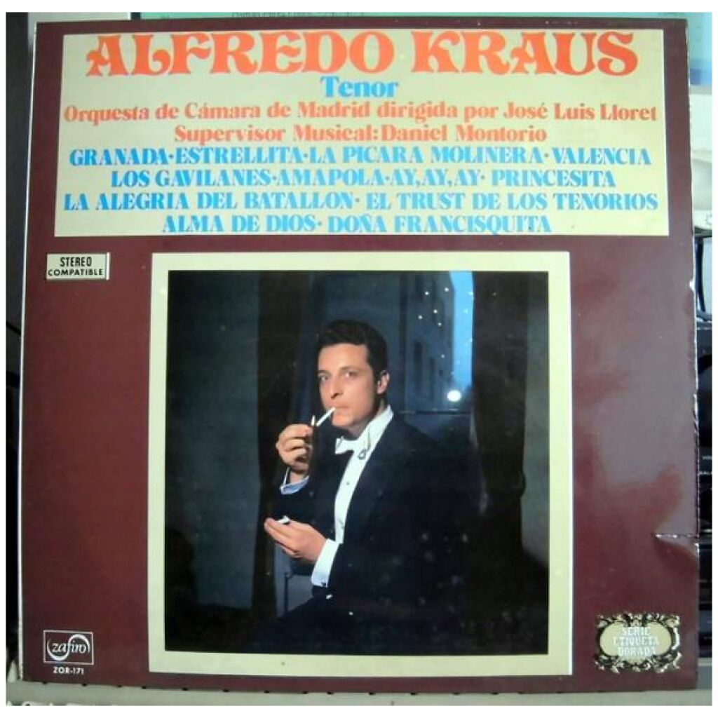 Alfredo Kraus - Tenor (LP, Album)