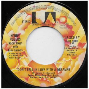 Kenny Rogers With Kim Carnes - Dont Fall In Love With A Dreamer (7, Single, Jac)