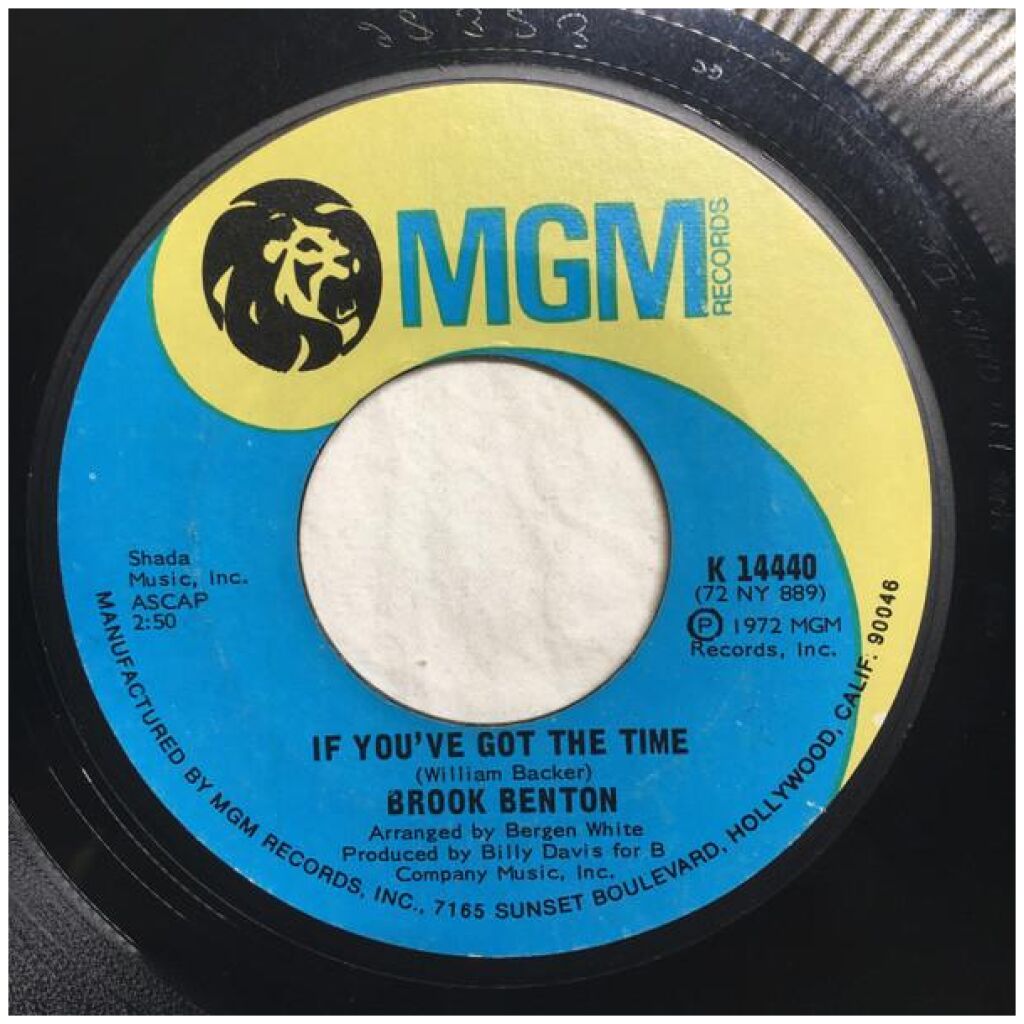 Brook Benton - If Youve Got The Time / You Take Me Home Honey (7, Single)