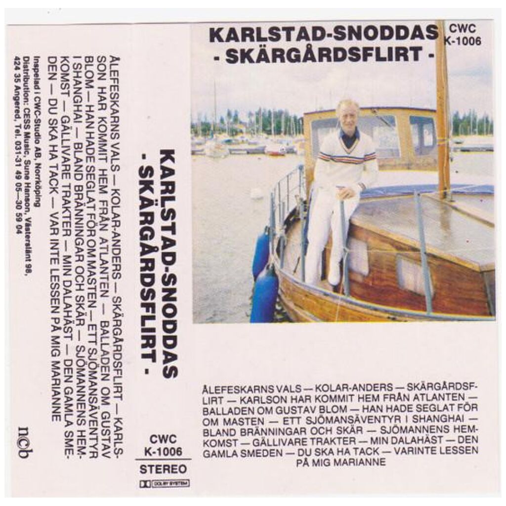 Karlstad-Snoddas - Skärgårdsflirt (Cass, Album)