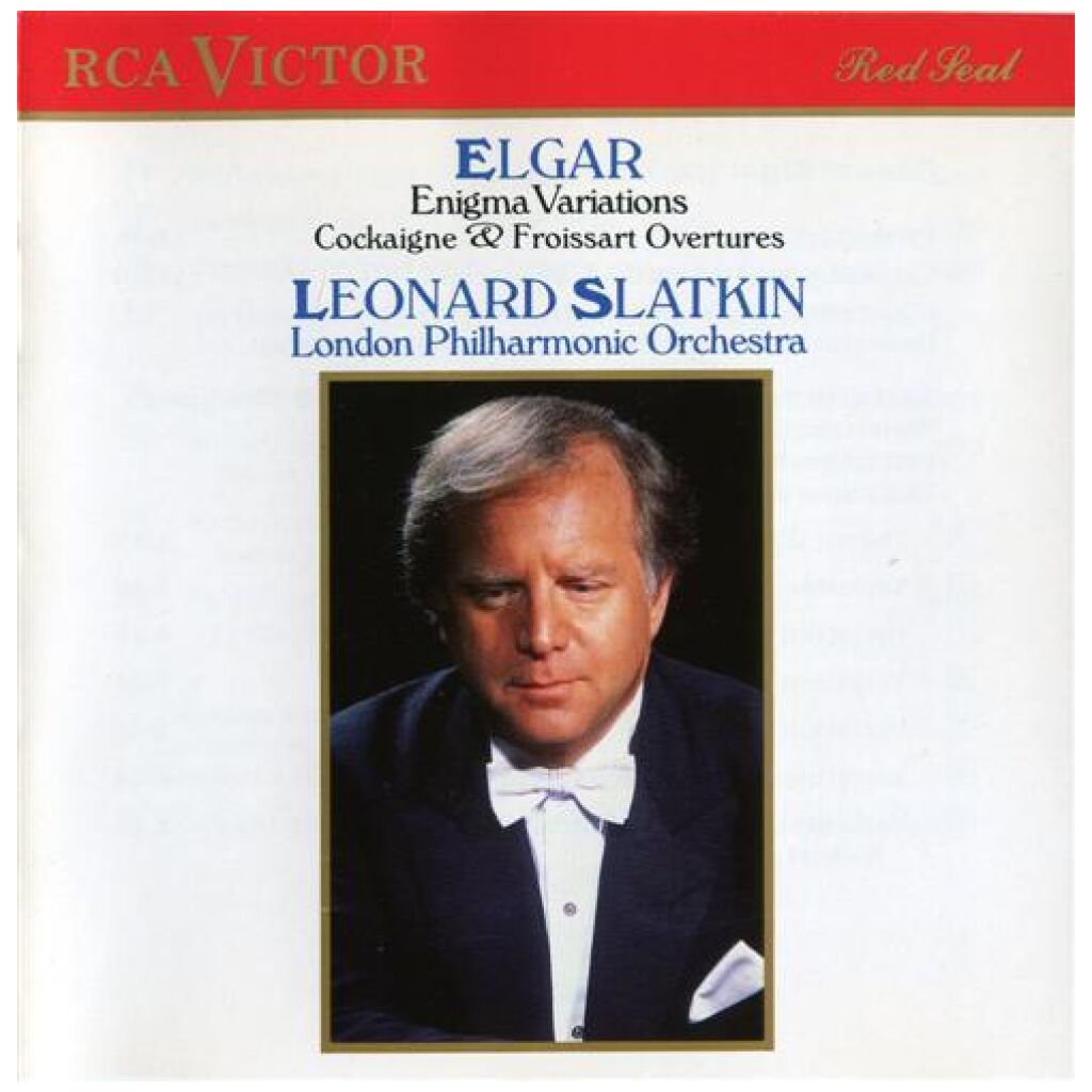 Elgar* • Leonard Slatkin • London Philharmonic Orchestra* - Enigma Variations • Cockaigne & Froissart Overtures (CD, Album)