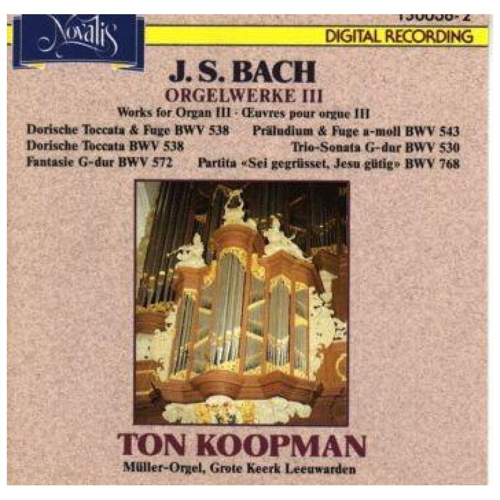 J.S. Bach*, Ton Koopman - Orgelwerke III (CD, Album)