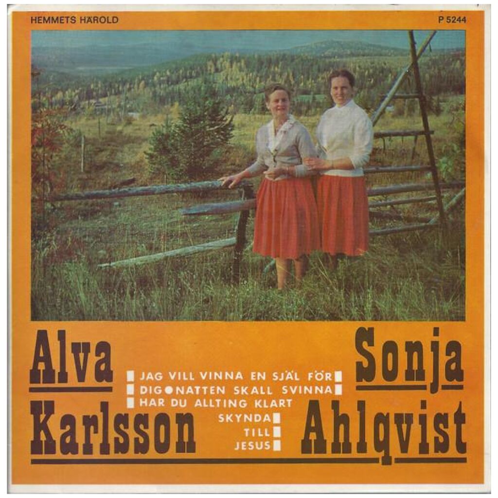 Alva Karlsson Och Sonja Ahlqvist - Jag Vill Vinna En Själ För Dig (7, EP)