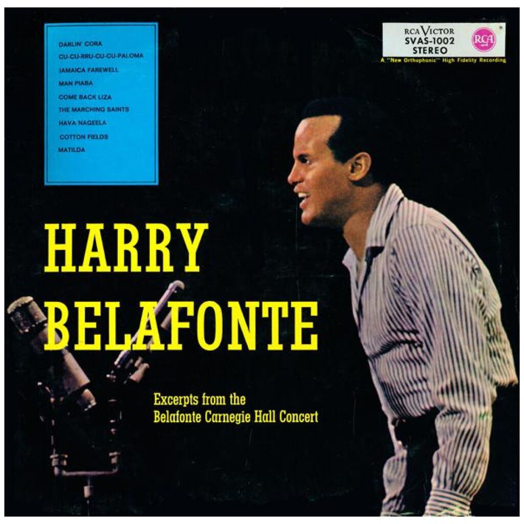 Harry Belafonte - Excerpts From The Belafonte Carnegie Hall Concert (LP, Album)