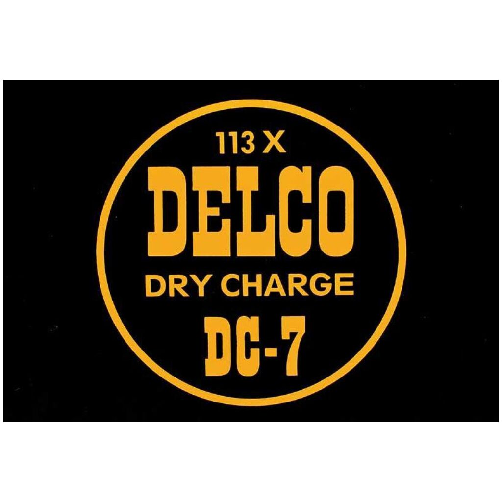 Delco Batteri Decal