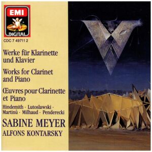 Sabine Meyer, Alfons Kontarsky - Werke Für Klarinette Und Klavier (CD, Album)