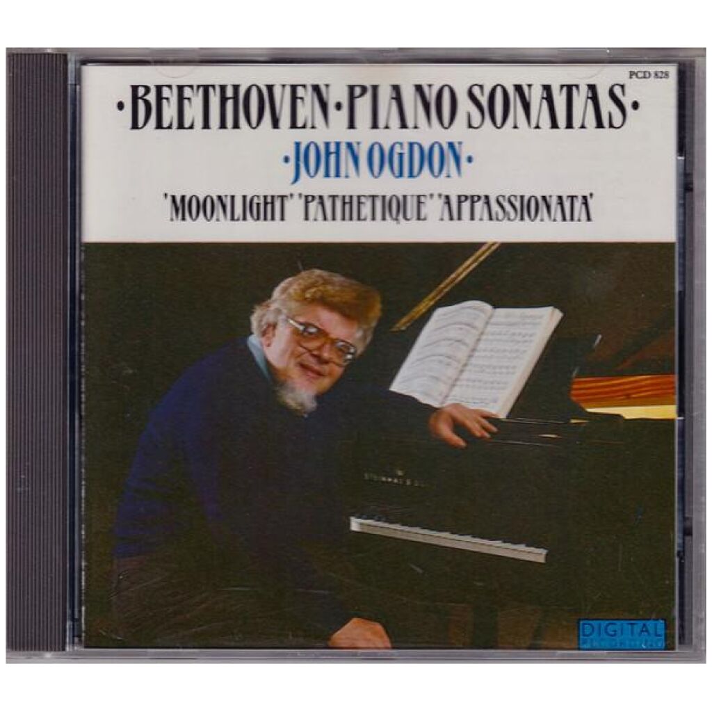 Beethoven* - John Ogdon - Piano Sonatas Moonlight / Pathetique / Appassionata (CD)