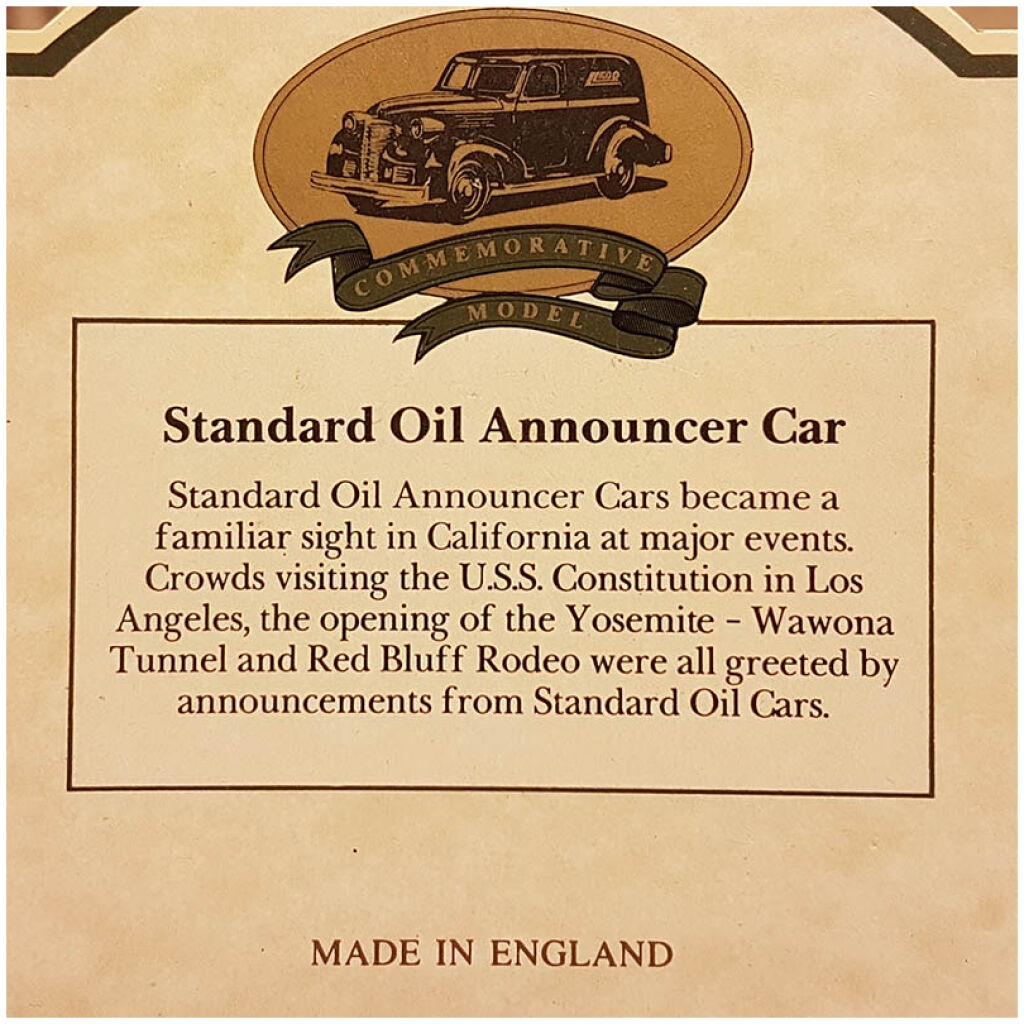 Chevron Standard Oil Announcer Car