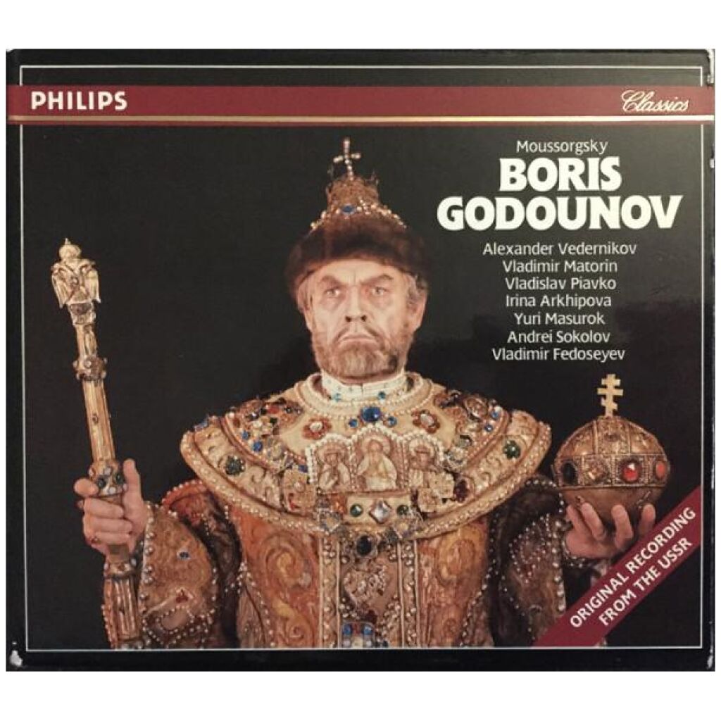 Modest Mussorgsky, Alexander Vedernikov*, Vladimir Matorin*, Vladislav Piavko*, Irina Arkhipova*, Yuri Masurok*, Andrei Sokolov*, Vladimir Fedoseyev - Boris Godounov (3xCD)