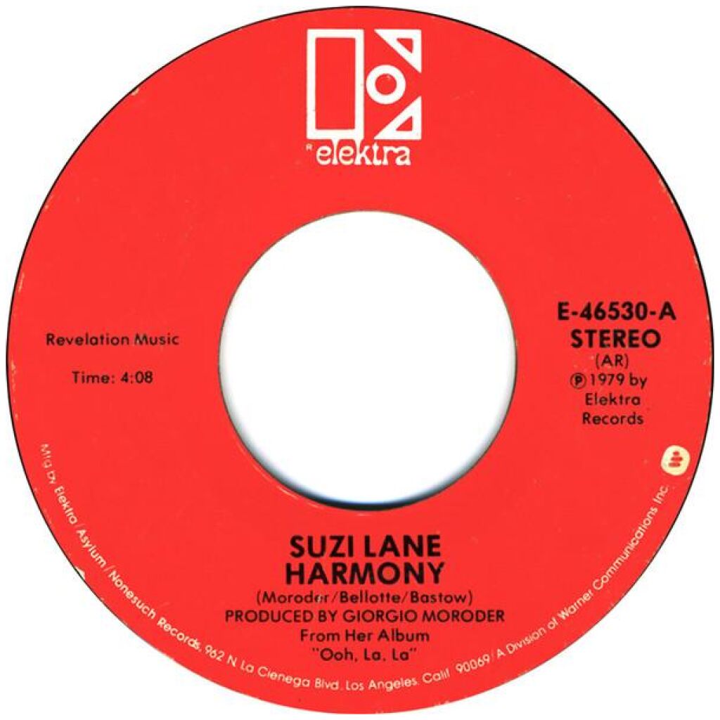 Suzi Lane - Harmony (7, Single)