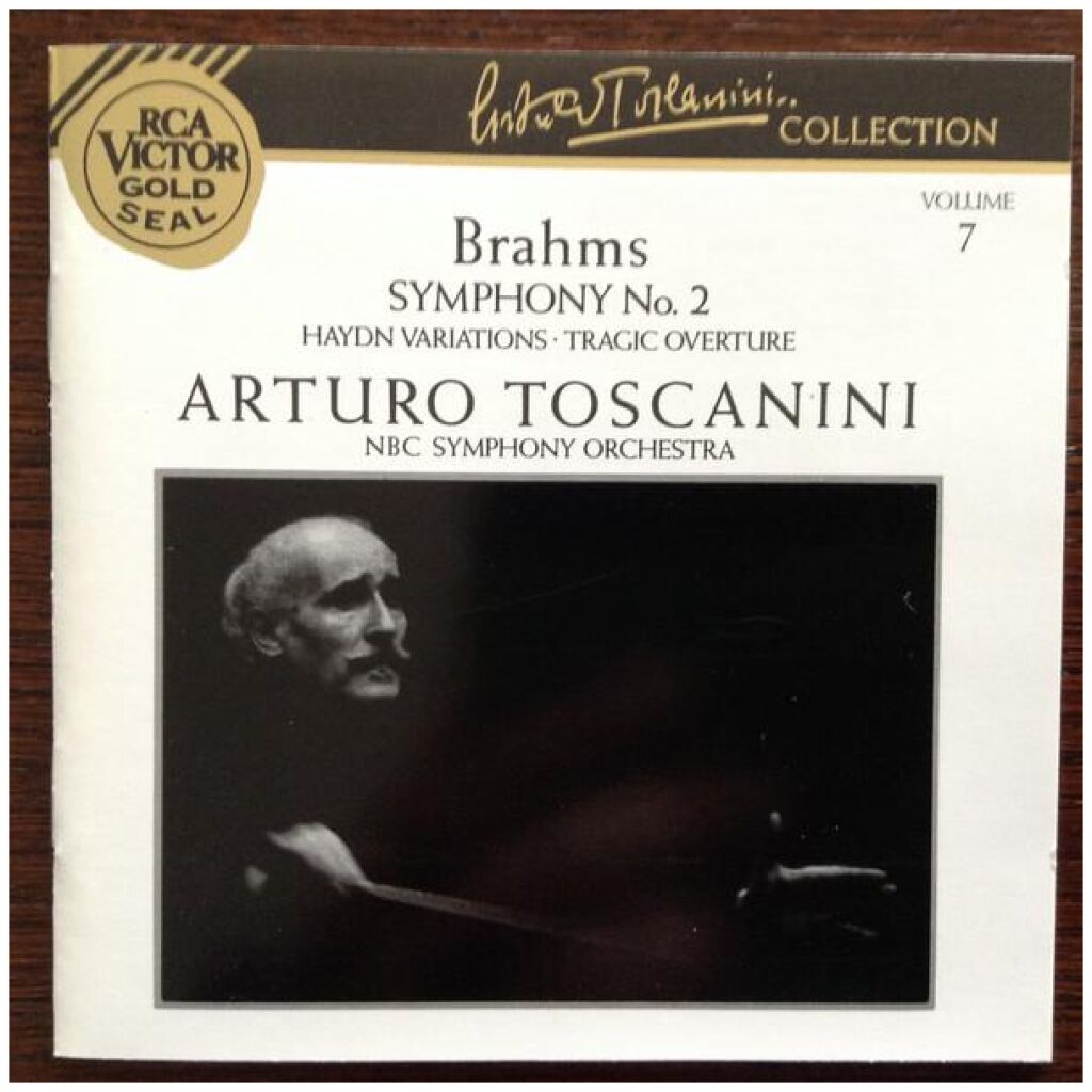 Brahms* - Arturo Toscanini, NBC Symphony Orchestra - Symphony No. 2, Haydn Variations, Tragic Overture (CD, Comp, Mono, RE, RM)