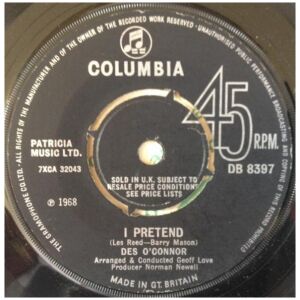 Des OConnor - I Pretend (7, Single, Pus)