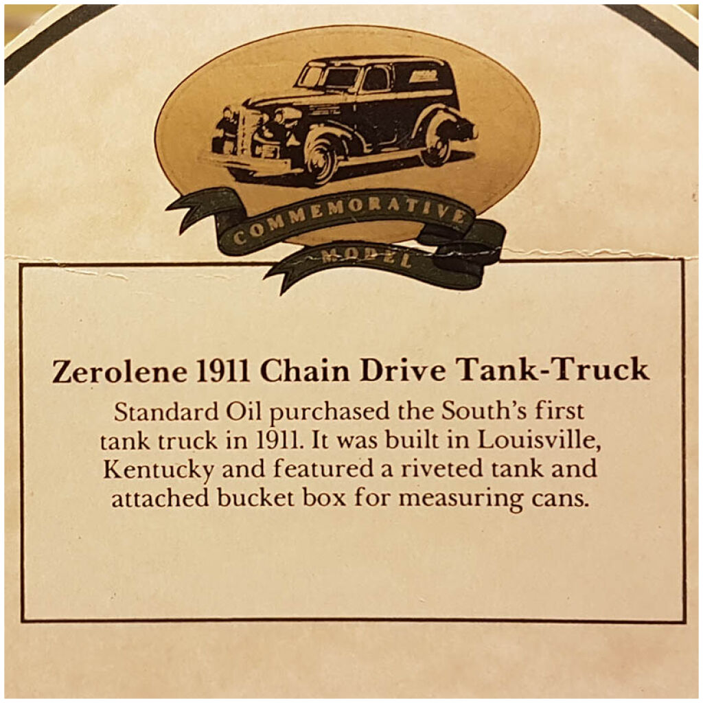 Chevron 1911 Chain Drive Tank-Truck Zerolene