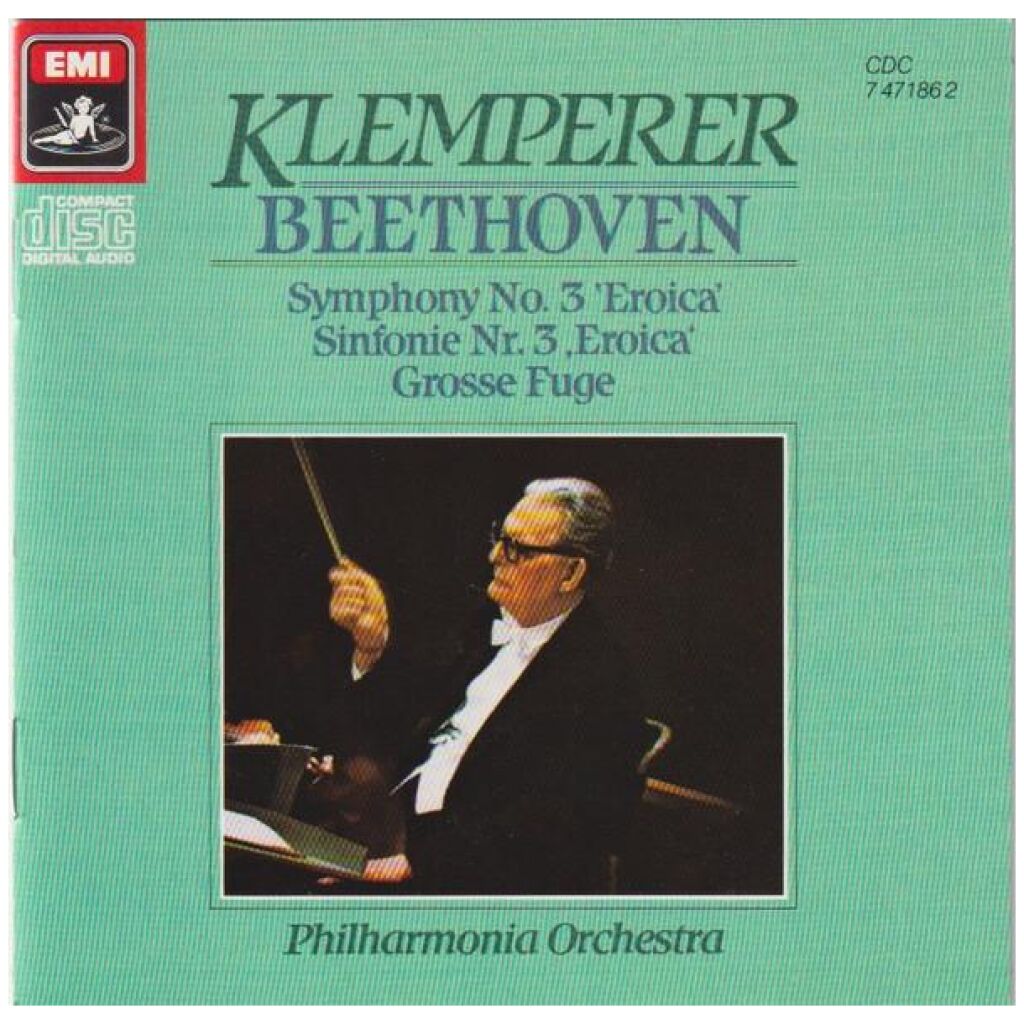 Beethoven* / Klemperer*, Philharmonia Orchestra - Symphony No. 3 Eroica, Grosse Fuge (CD, Album)