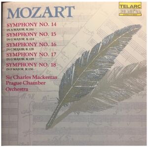 Mozart*, Prague Chamber Orchestra, Sir Charles Mackerras - Symphony No. 14, No.15, No. 16, No. 17, & No. 18 (CD, Album)