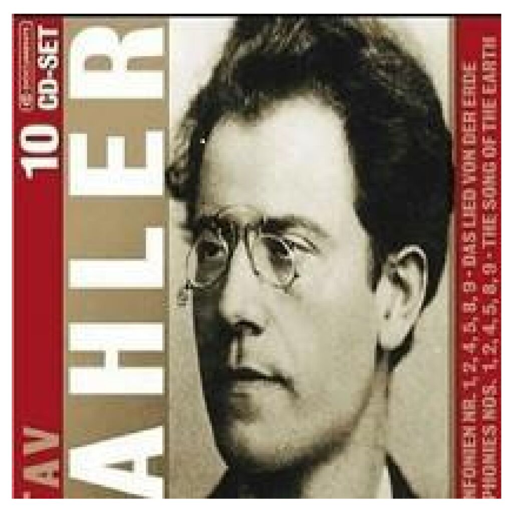 Gustav Mahler - Lieder • Sinfonien Nr. 1, 2, 4, 5, 8, 9 • Das Lied von der Erde = Songs • Symphonies Nos. 1, 2, 4, 5, 8, 9 •The Song Of The Earth (Box + 10xCD, Comp, RM)