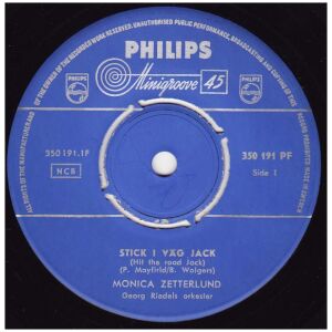 Monica Zetterlund - Stick I Väg Jack (7, Single)