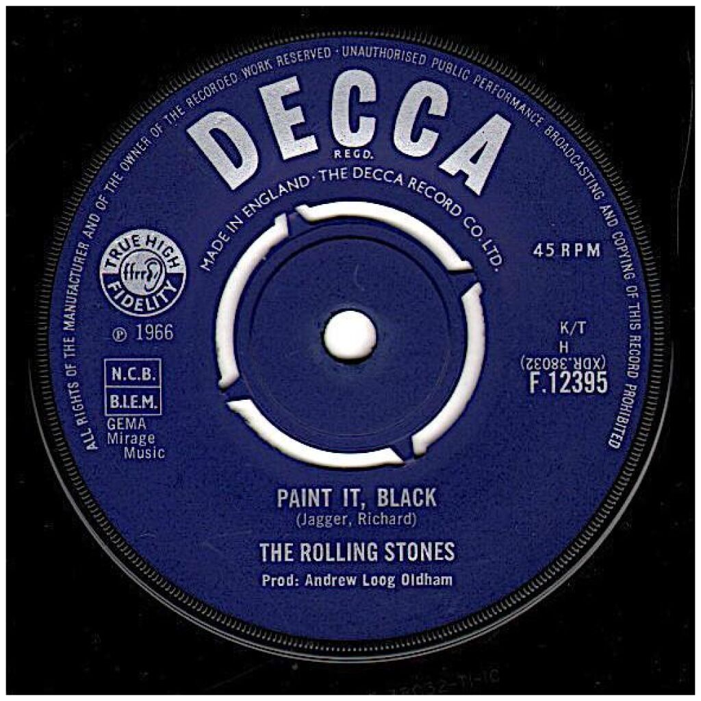 The Rolling Stones Paint It, Black (7, Single) matonostalgi.se