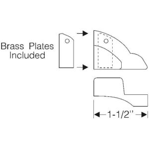 Front Bow Corner Filler 1948-49 2dr cab Cadillac Oldsmobile Buick