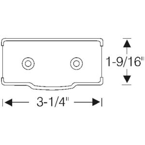 Detachable center post pad 1937-38 4dr cab Buick Cadillac Pontiac