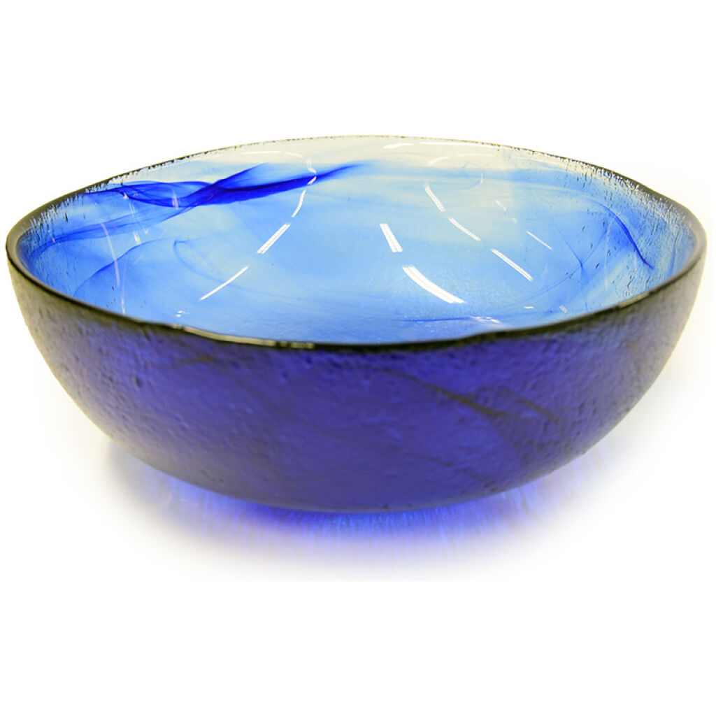Vacker blå skål 250 mm diameter