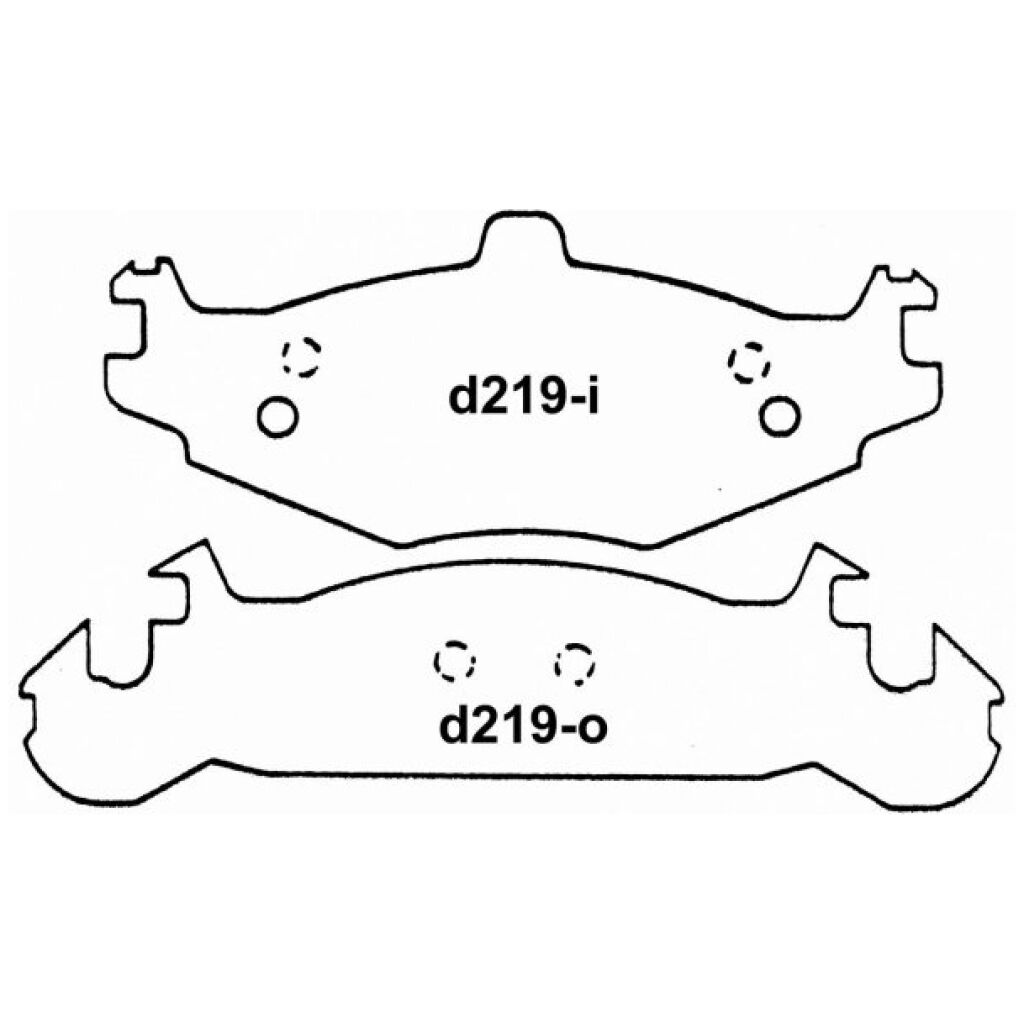 Bromsbelägg fram MOPAR 1984- 1990 mx219b