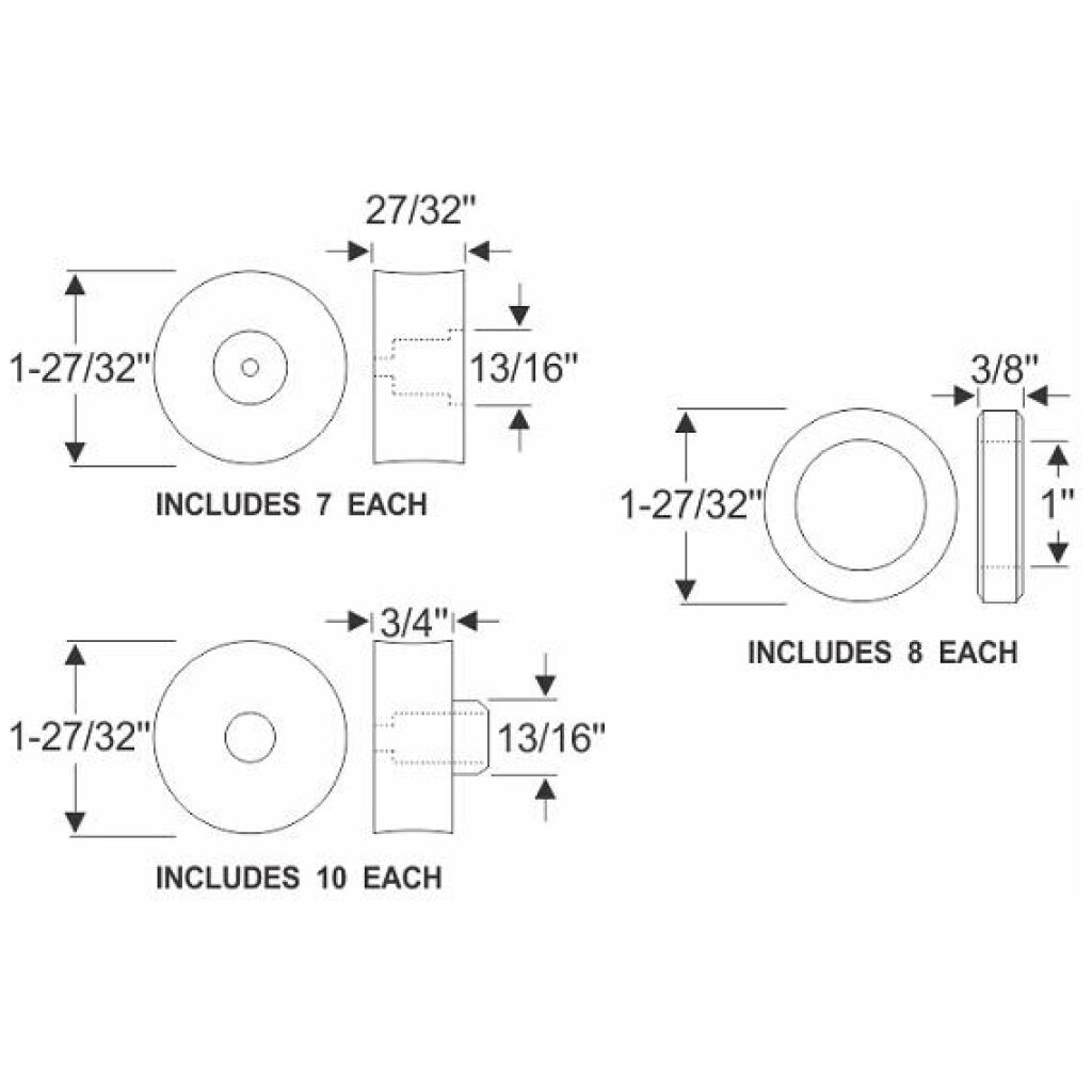 Gummisats Chassi till ram 1942-48 2dr 4dr cab sedan Ford