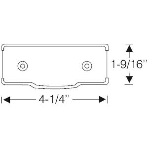 Detachable center post pad 1937-40 4dr cab sedan Cadillac Buick
