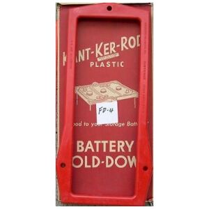 BATTERIHÅLLARE PLAST 39x18cm 12V FORD LINCOLN 1956, KANT-KER-RODE FD4 ,