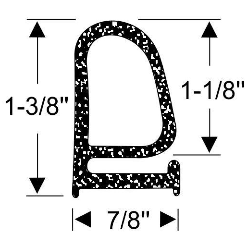 Torpedgummlist Huv 1968-72 2dr 4dr ht cab sedan Buick Chevrolet Oldsmobile Pontiac