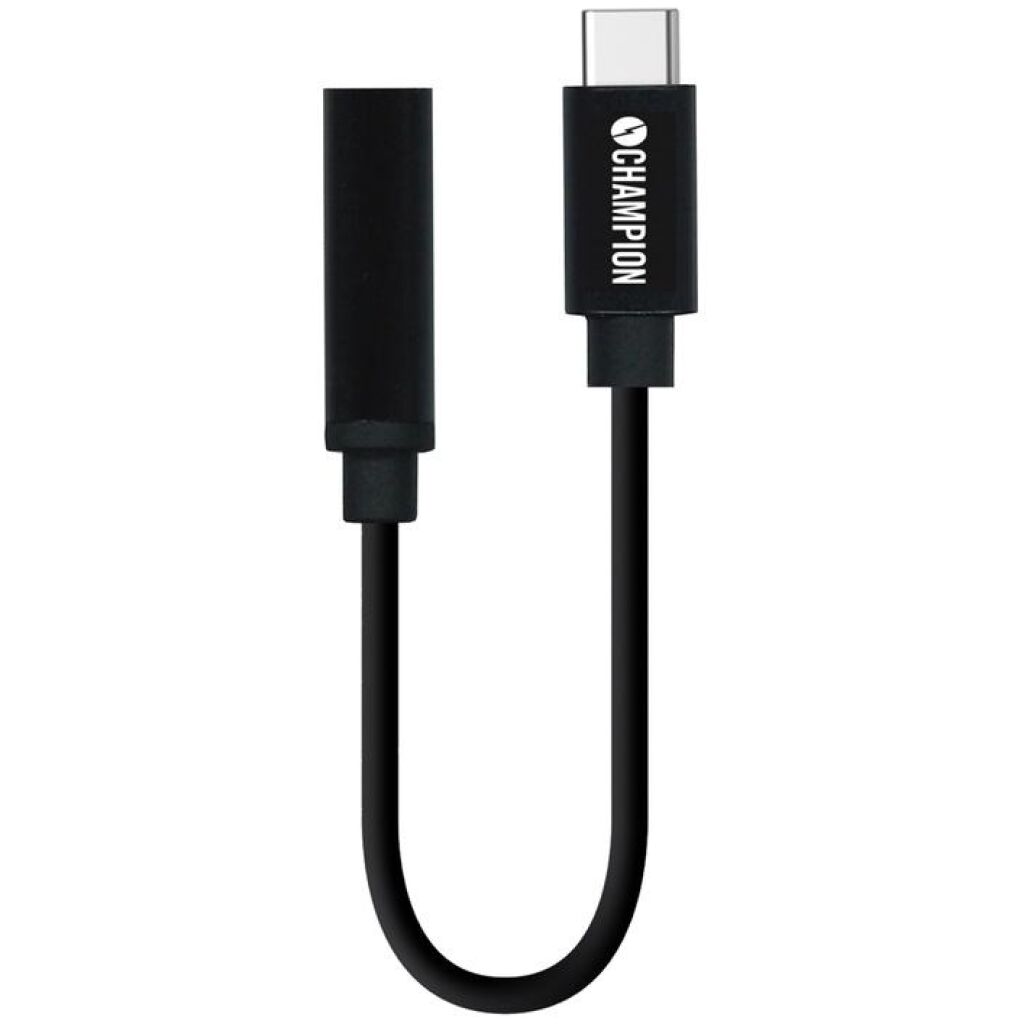 Adapter USB-C till AUX 3,5 mm svart