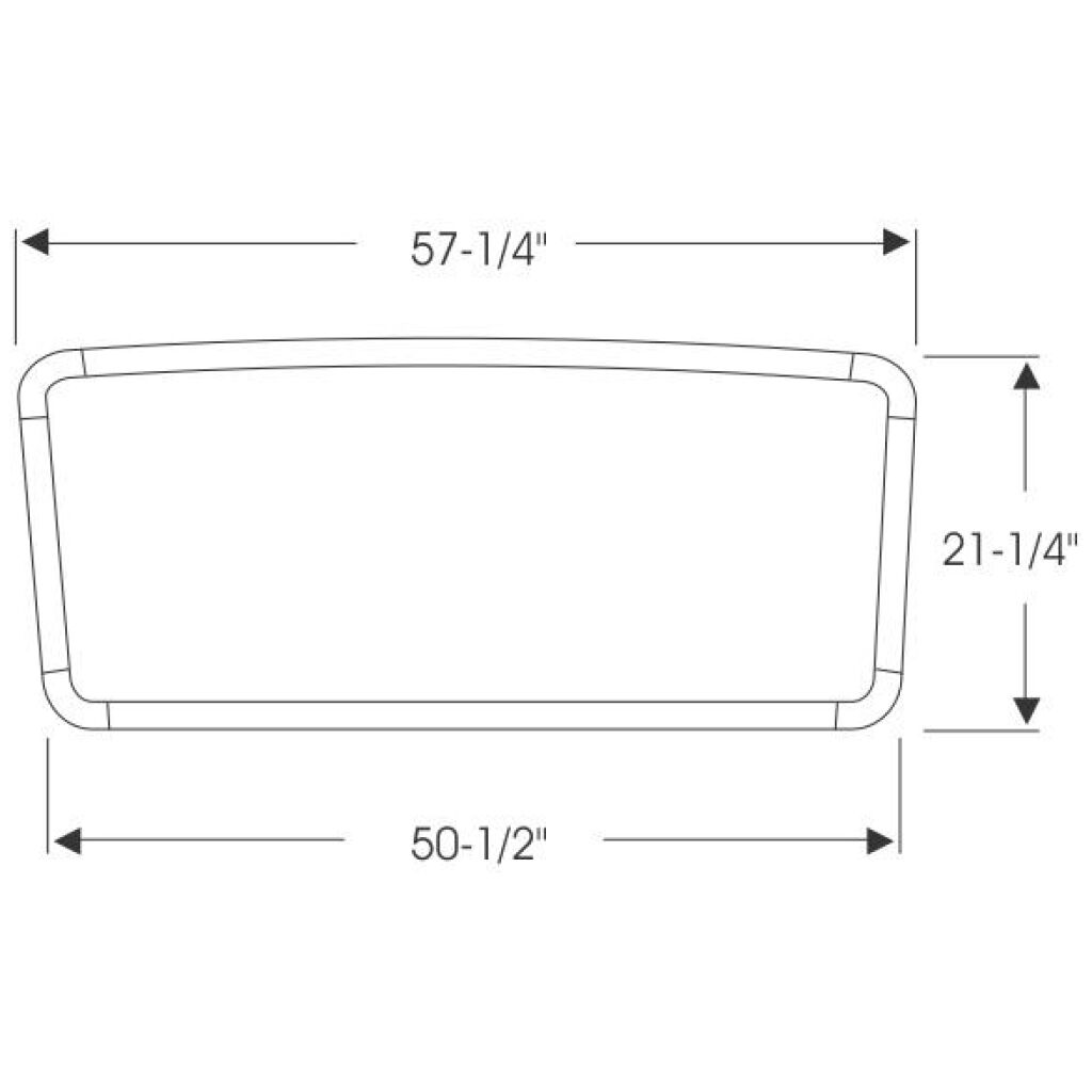 Framrutegummilist 1963-66 2dr 4dr ht sedan Dodge Plymouth