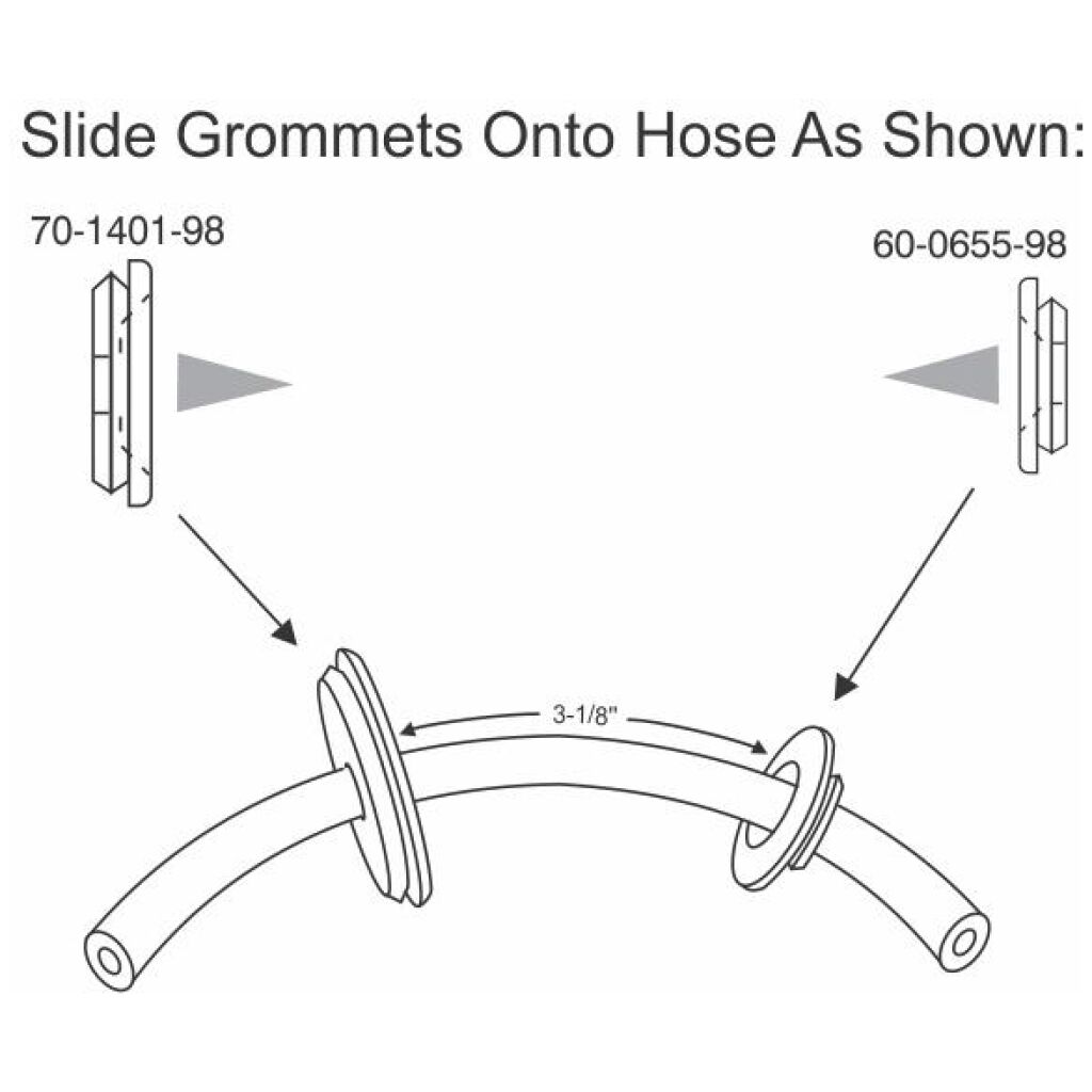 Door Conduit Set - Wiring - Vacuum Hoses 1967-68 2dr ht cab Chevrolet Pontiac