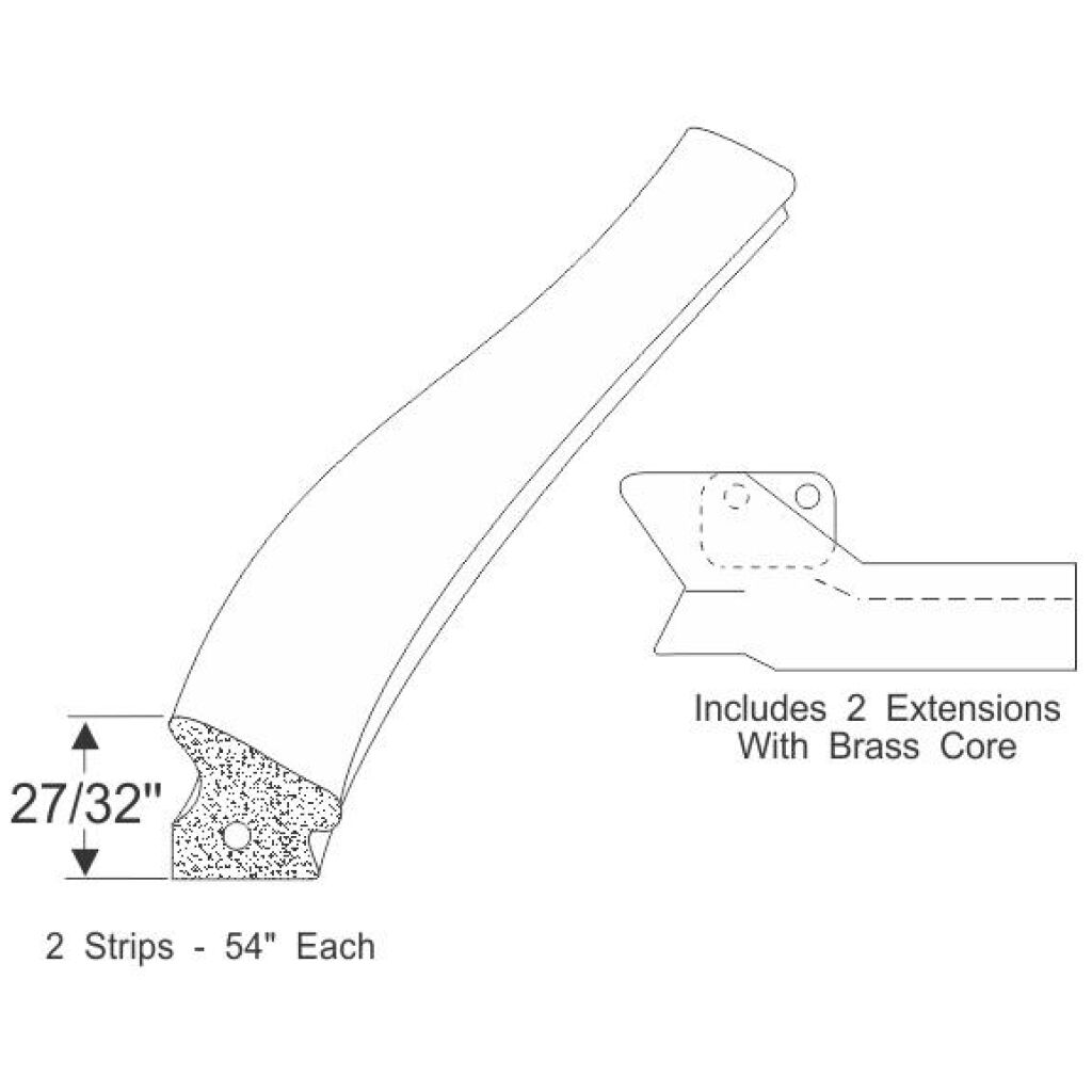 Hardtop Roof Rail Weatherstrip