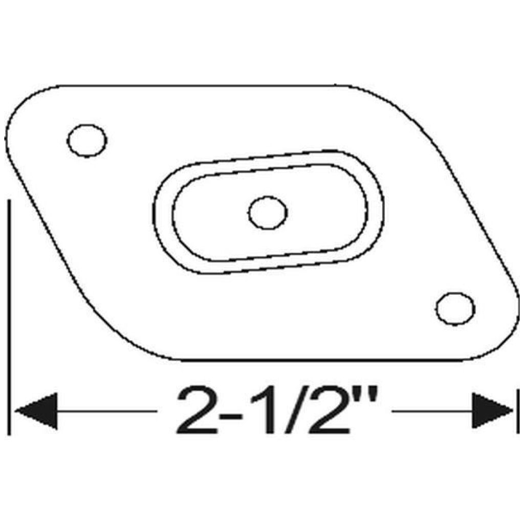 Hood fastener seal plate 1949 2dr 4dr ht cab sedan Buick